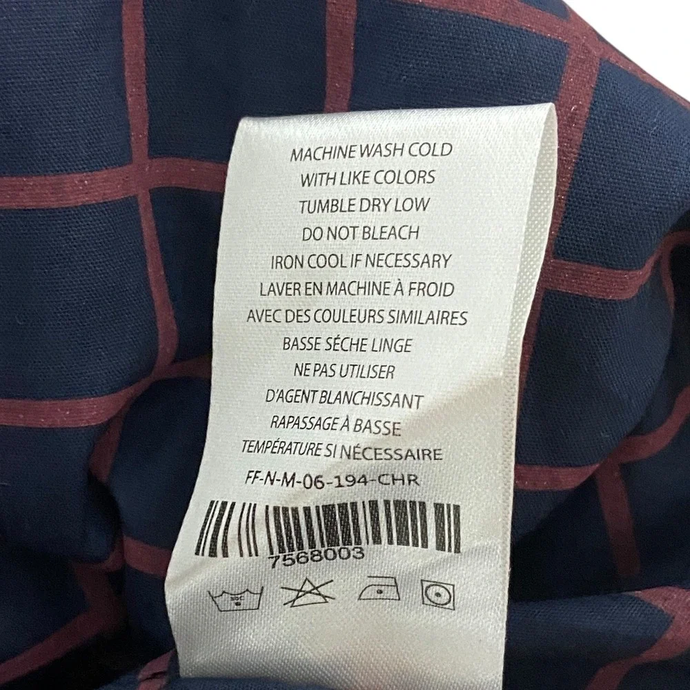 FIVEFOUR NWT Blaine Charcoal Gray Jacket Cotton Lightweight Coat Plaid‎ Lined L